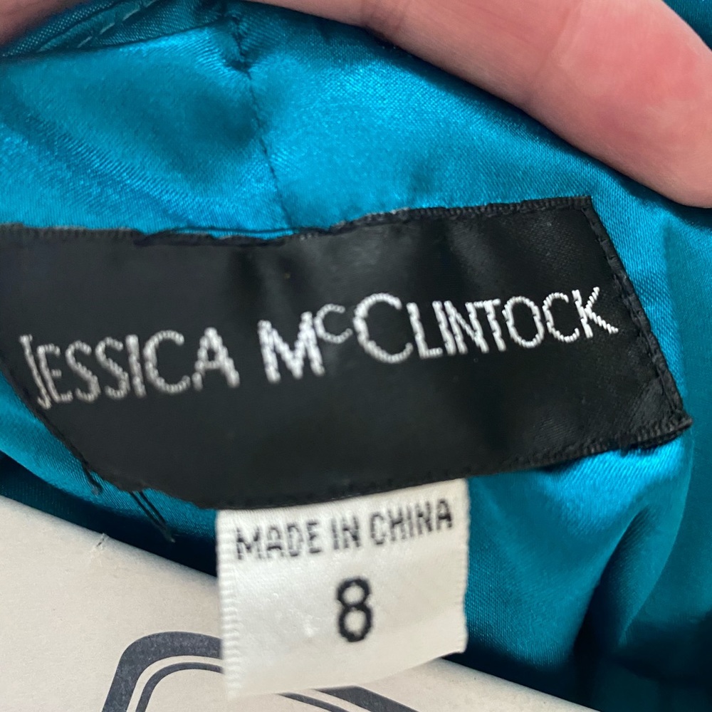 Blue Jessica McClinton dress